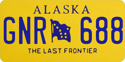AK license plate GNR688
