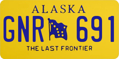 AK license plate GNR691