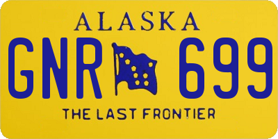 AK license plate GNR699