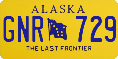 AK license plate GNR729