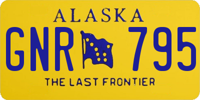 AK license plate GNR795