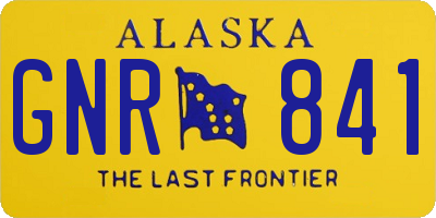 AK license plate GNR841