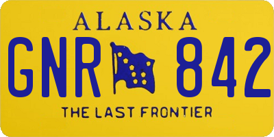 AK license plate GNR842