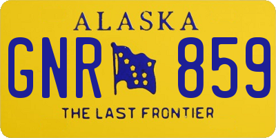AK license plate GNR859