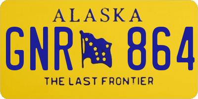 AK license plate GNR864