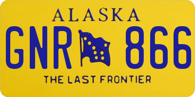 AK license plate GNR866