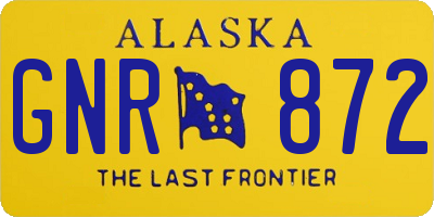 AK license plate GNR872