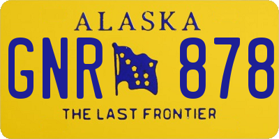 AK license plate GNR878