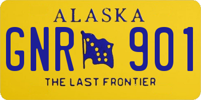 AK license plate GNR901