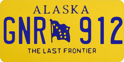 AK license plate GNR912