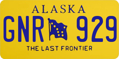 AK license plate GNR929