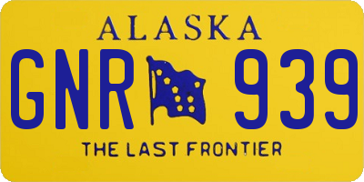 AK license plate GNR939