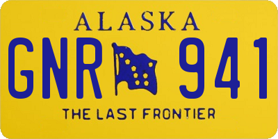 AK license plate GNR941