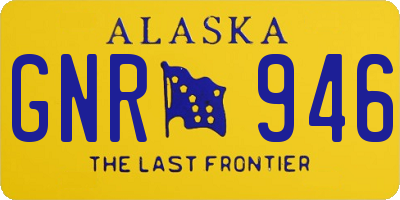 AK license plate GNR946