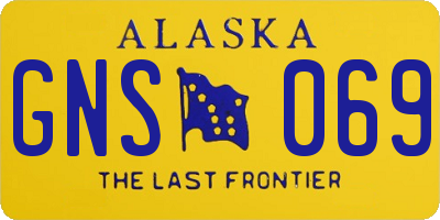 AK license plate GNS069