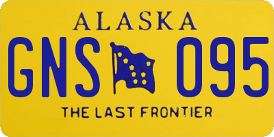 AK license plate GNS095