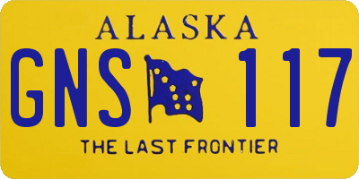 AK license plate GNS117