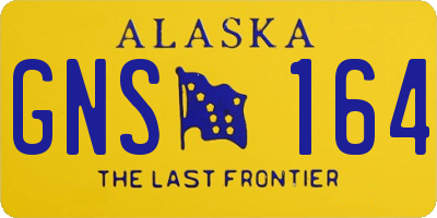 AK license plate GNS164