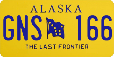 AK license plate GNS166