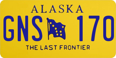 AK license plate GNS170