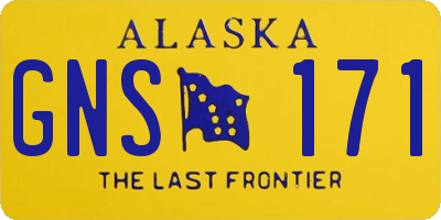 AK license plate GNS171