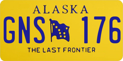 AK license plate GNS176
