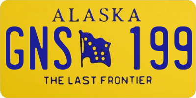 AK license plate GNS199