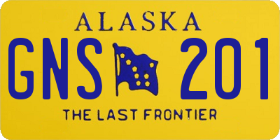 AK license plate GNS201