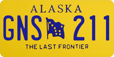 AK license plate GNS211