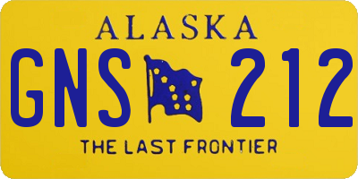 AK license plate GNS212