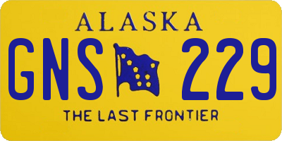 AK license plate GNS229