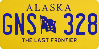 AK license plate GNS328