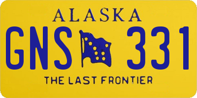 AK license plate GNS331