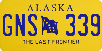 AK license plate GNS339