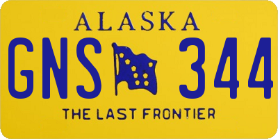 AK license plate GNS344