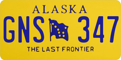 AK license plate GNS347