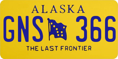 AK license plate GNS366