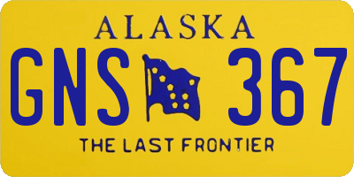 AK license plate GNS367