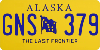 AK license plate GNS379