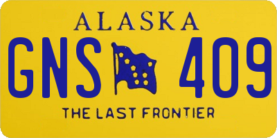 AK license plate GNS409