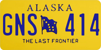 AK license plate GNS414