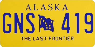 AK license plate GNS419