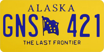 AK license plate GNS421