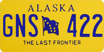 AK license plate GNS422