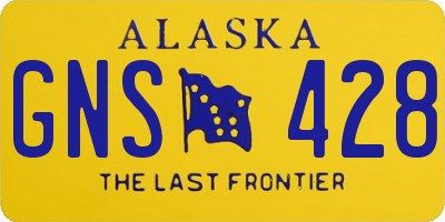 AK license plate GNS428