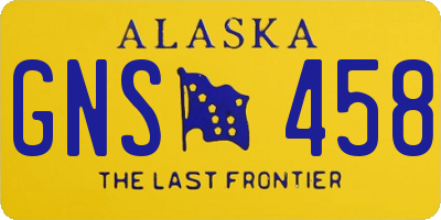 AK license plate GNS458