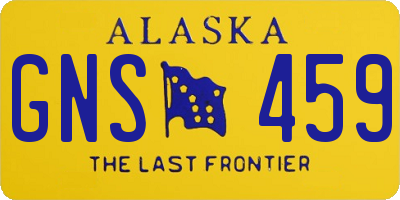 AK license plate GNS459