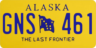 AK license plate GNS461