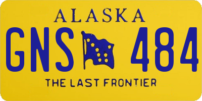 AK license plate GNS484