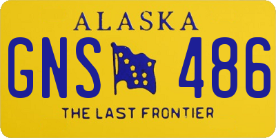 AK license plate GNS486